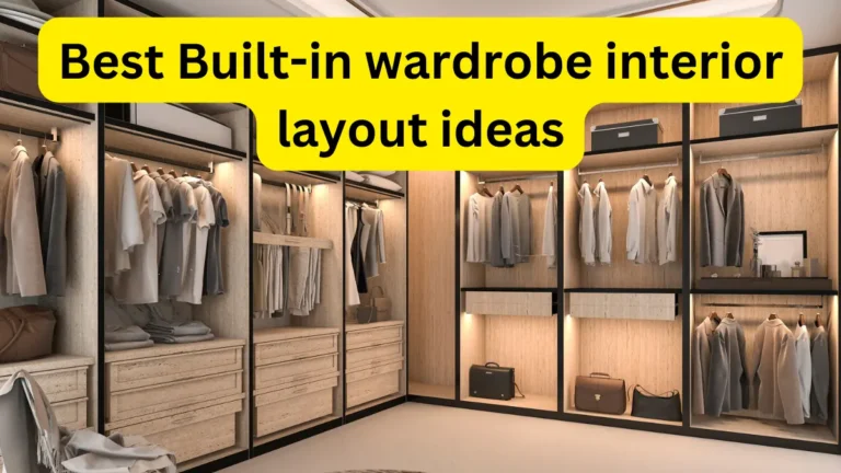Best Built-in wardrobe interior layout ideas